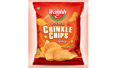 Wahhh Gee Spicy Potato Crinkle Chips 30g x 12 x 3