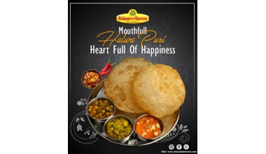 Rehmat e Shereen Halwa Puri 1000g (10 pcs x 12 packs)
